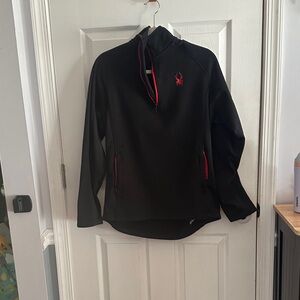 Spyder Black Jacket with Red Details